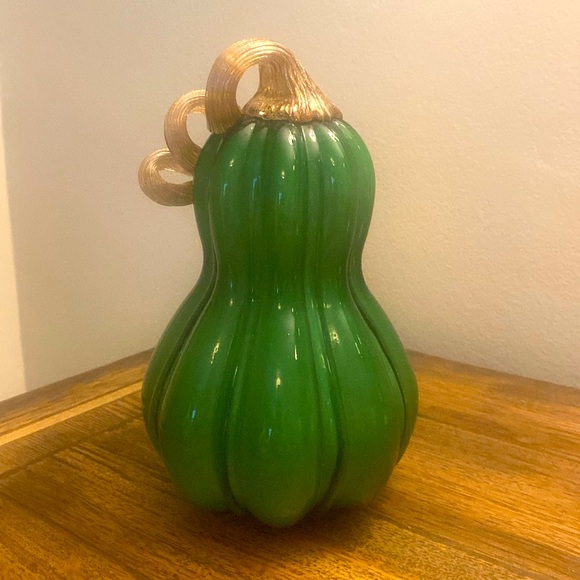 Handblown Glass Pumpkin New - Picture 3 of 9